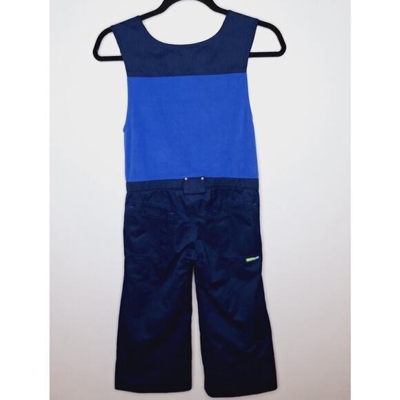 Vintage Obermeyer Kids Ski Bibs Medieval Blue Chill Factor Pants Suit 4 Snow - Picture 12 of 12